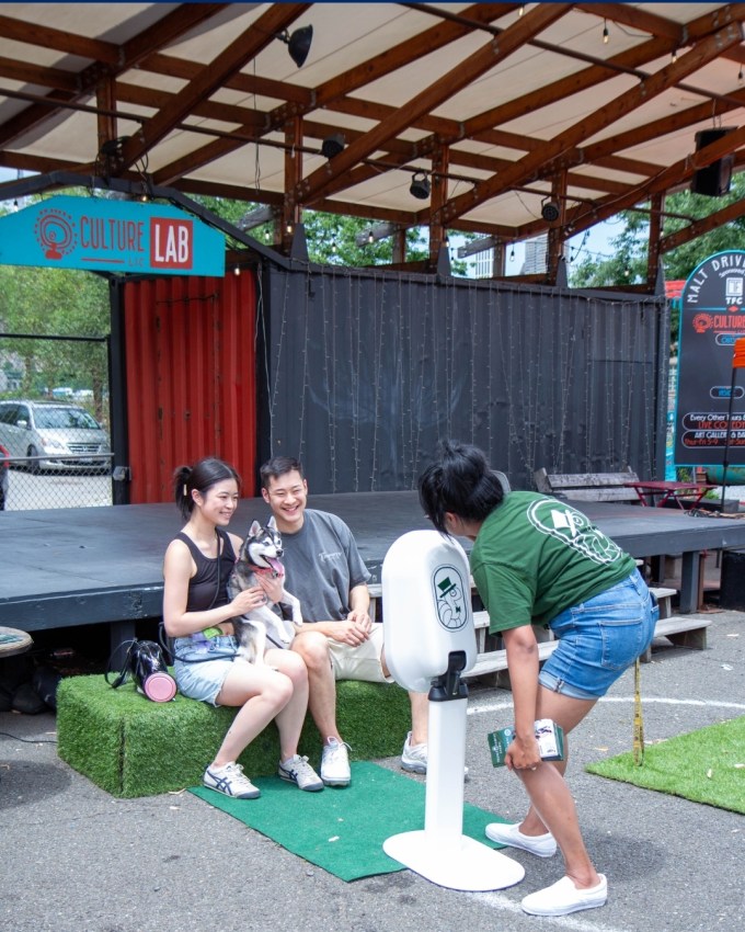Dog lovers at a recent Pup-up event at Culture Lab LIC.