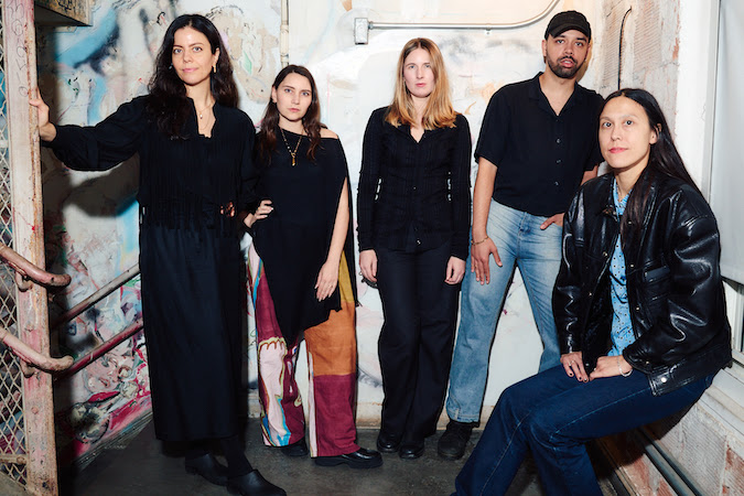 MoMA PS1 Curatorial Team. From left: Ruba Katrib, Elena Ketelsen González, Jody Graf, Sheldon Gooch, Kari Rittenbach.Photo: Marissa Alper