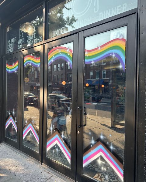 Tootles & French decked out for Pride Month. Photo: Chad Goldsmith.
